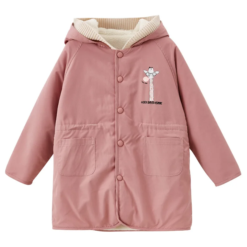 

Girls' winter coat 2020 new style children's clothing cartoon fashionable double sided wear