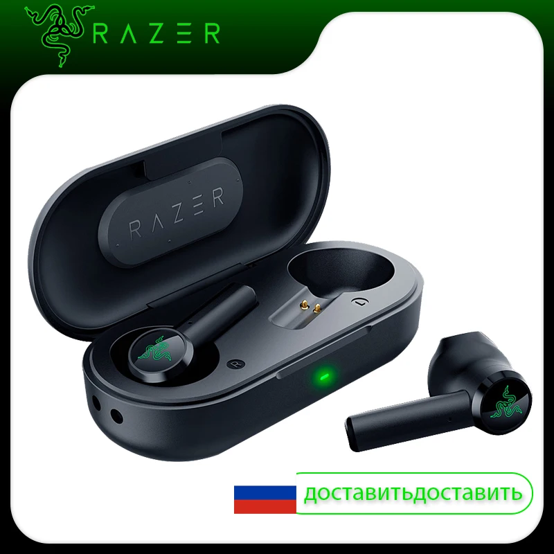 Оригинальные наушники Razer Hammerhead Bluetooth 5 0 TWS беспроводные для игр ультра низкое