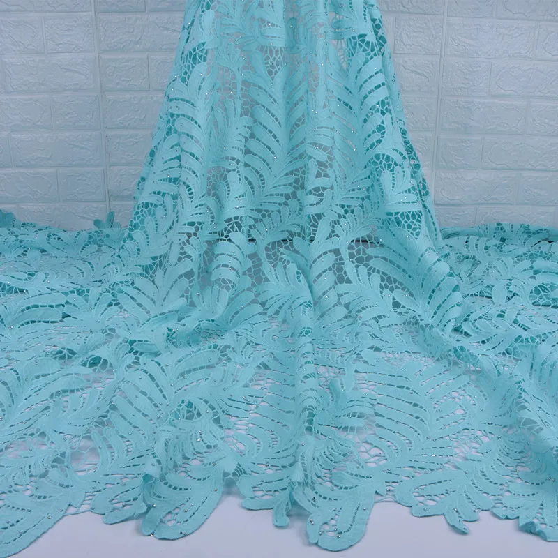 Горячая Распродажа 2019 Африканский водорастворимый шнур кружевная ткань модный