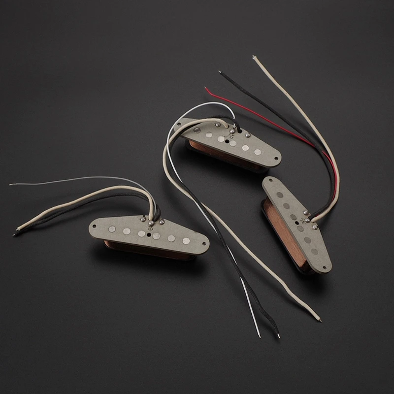 

A5KC 3-Single Coil Vintage Guitar Pickups Set Neck Bridge Pickup Compatible with Electric Guitar Parts Replacement