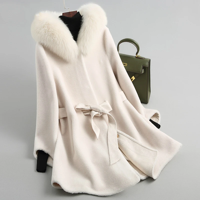 Пальто из натуральной овечьей шерсти сезон осень-зима 2020 шерстяные куртки