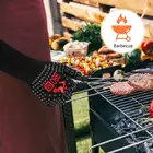 Перчатки INKBIRD для барбекю, Нескользящие высококачественные жаропрочные Арамидные тканевые перчатки для гриля, приготовления пищи, обработки дерева, выпечки и сварки