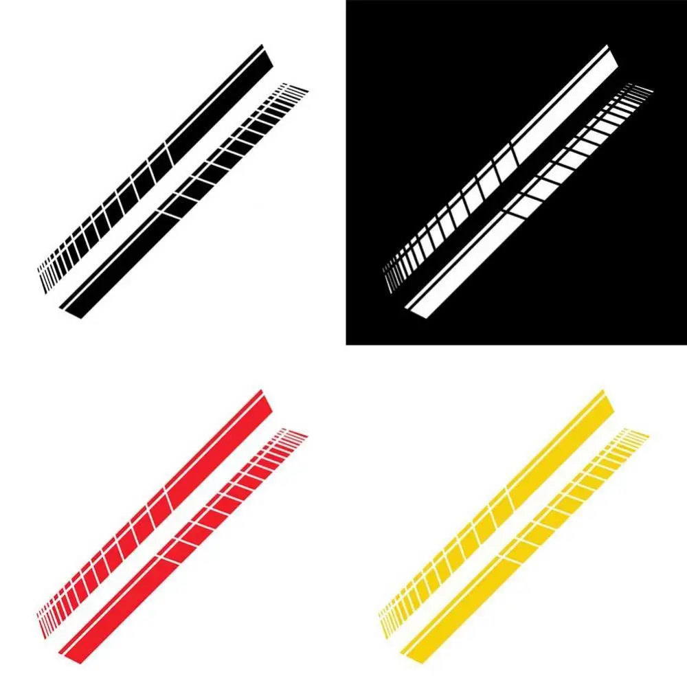 

2Pcs/Set Racing Stripes Car-Styling Vehicle Body Side Decals Stickers Decoration