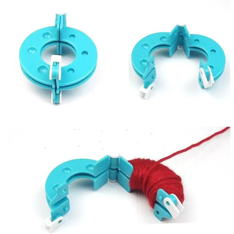 8 шт. 4 размера pom maker пластиковый набор помпонов клевер пушистый шар ткацкая игла