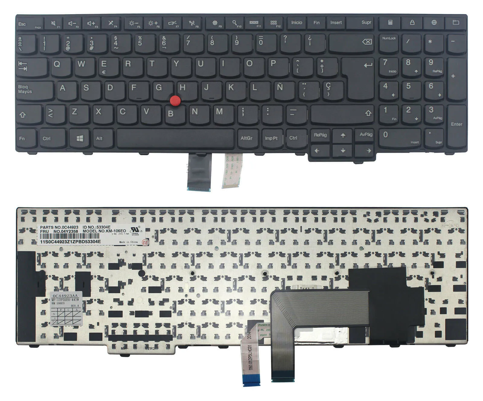 

New for Lenovo IBM ThinkPad T540p T550 T560 SP Spanish Black Keyboard