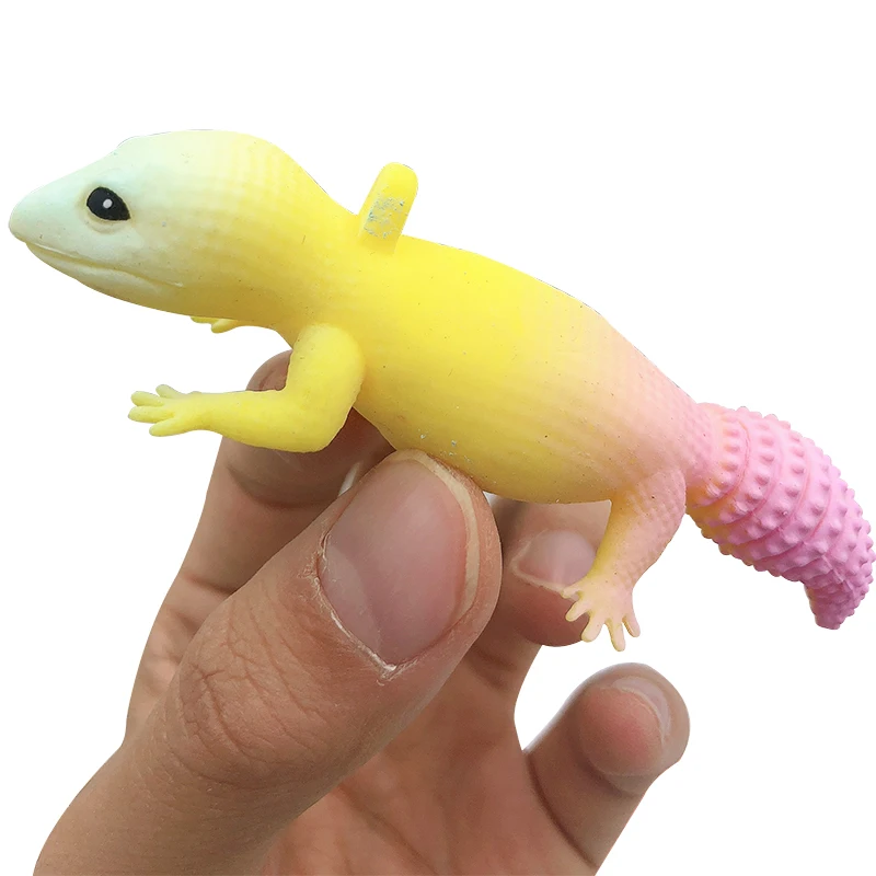 

Hot! Cartoon Squishy Lizard Antistress Kids Toys For Girls Stress Toy Colorful Funny Squeeze Novelty Gag Gifts Squishy Keychain