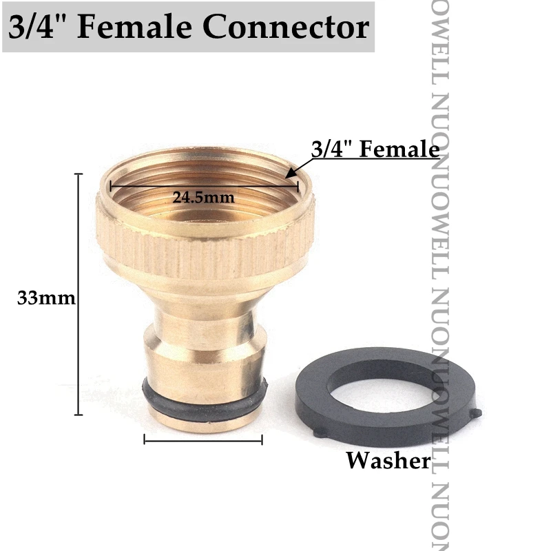 Резьбовой соединитель 2 шт. латунные соединители для сада водопроводный адаптер