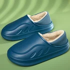 Дизайнерские зимние меховые тапочки для мужчин и женщин, теплые пушистые мягкие плюшевые розовые мюли, повседневная обувь из хлопка для пар