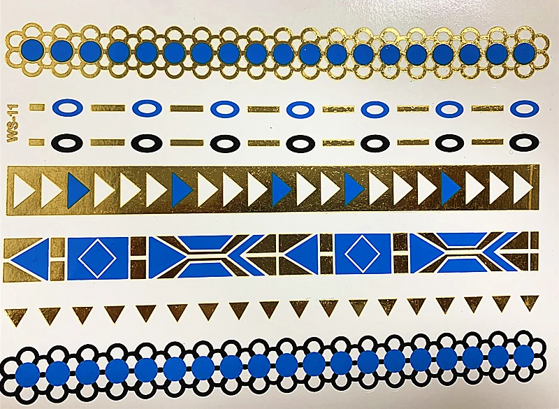 

Горячее тиснение татуировки металлический цвет татуировки наклейка DIY ретро личность водонепроницаемый европейский и американский Мода п...