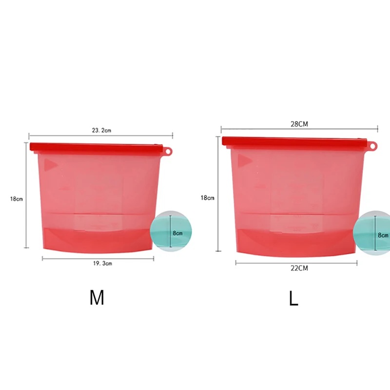 ONEUP Ланч-бокс многоразовый силиконовый сохраняющий свежесть пакет герметичные