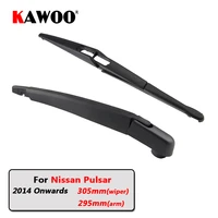 kawoo car rear wiper blade blades back window wipers arm for nissan pulsar hatchback 2014 onwards 305mm auto windscreen blade