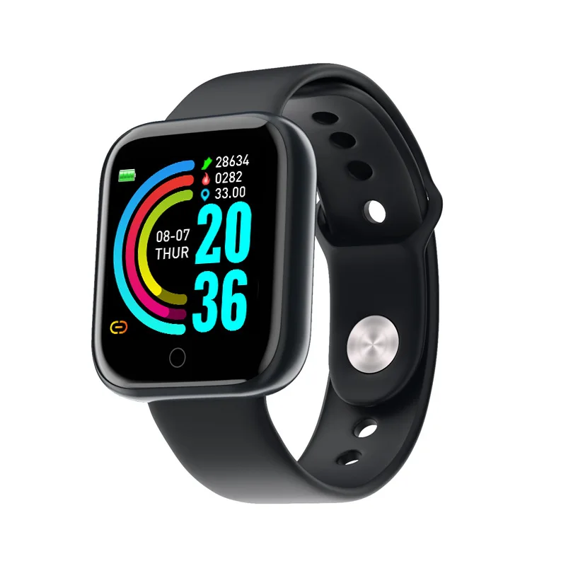 

2021 Y68 Smart Wristbands Sport Fitness Pedometer Color Screen Walk Step Counter Sport Watches Children Men Women Smart Sports
