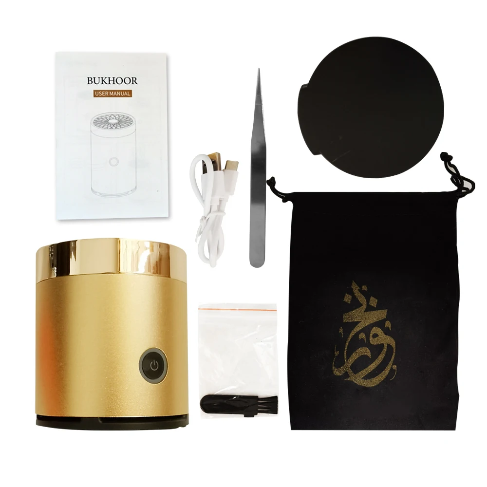 

New Portable Mini USB Incense Burner Arabic Electric Rechargeable Electric Bukhoor Holder Ramada Dukhoon Burner Aromatherapy Kit