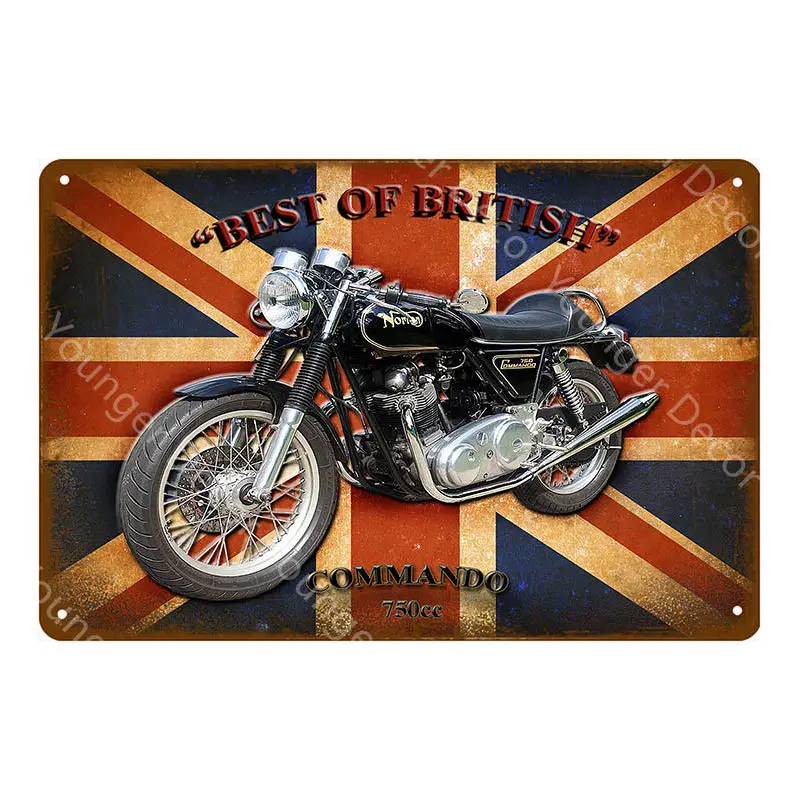 YD9307AI Японские британские мотоциклы металлические знаки BSA Norton Suzuki Ariel моторная пластина настенная живопись плакат винтажный декор для гаража YI-138 - Color: YD9307AI