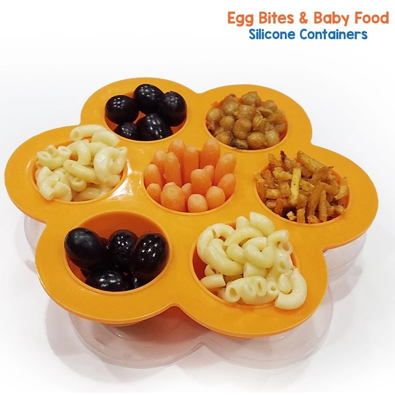 Силиконовые формы для укусов яиц WSFS многоразовый контейнер хранения младенцев 2