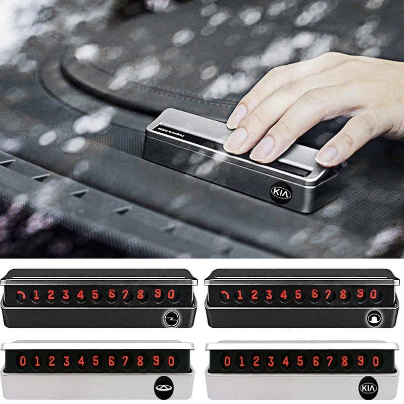 

1Pcs Temporary Car Parking Card Phone Number For Abbas Abarth Punto 124/125/500 Stilo Ducato Car Accessories