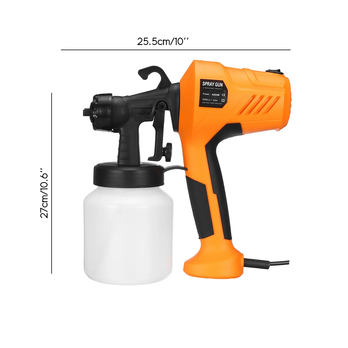

800W Spray Gun High Power Electric Paint Sprayer Airbrush Gun Nozzle 800 ml Large Capacity Easy Spraying Household Disinfection