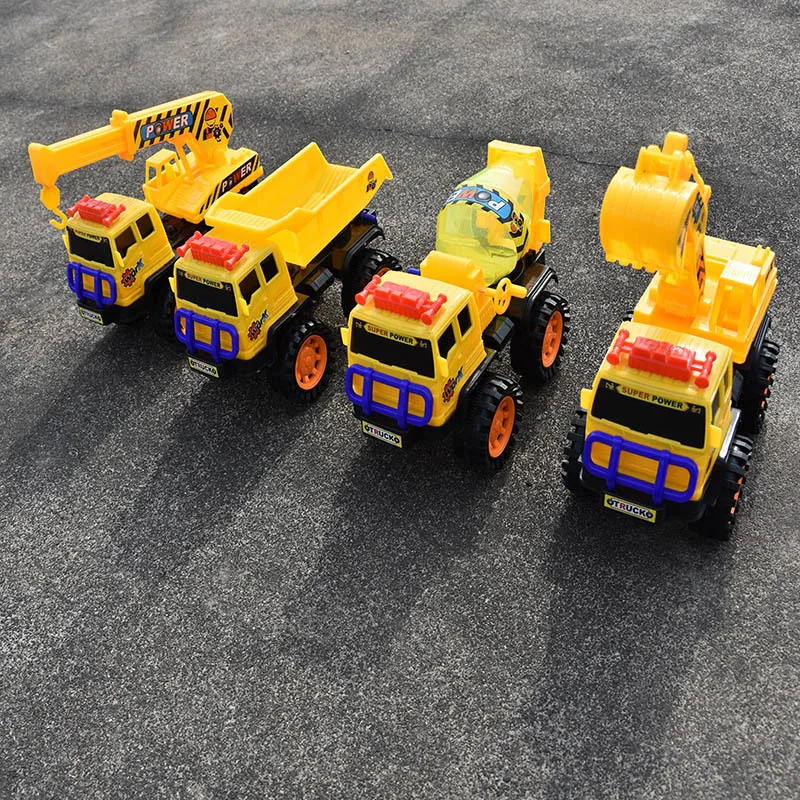 

Children's beach toy sliding construction vehicle dump truck crane bulldozer excavator