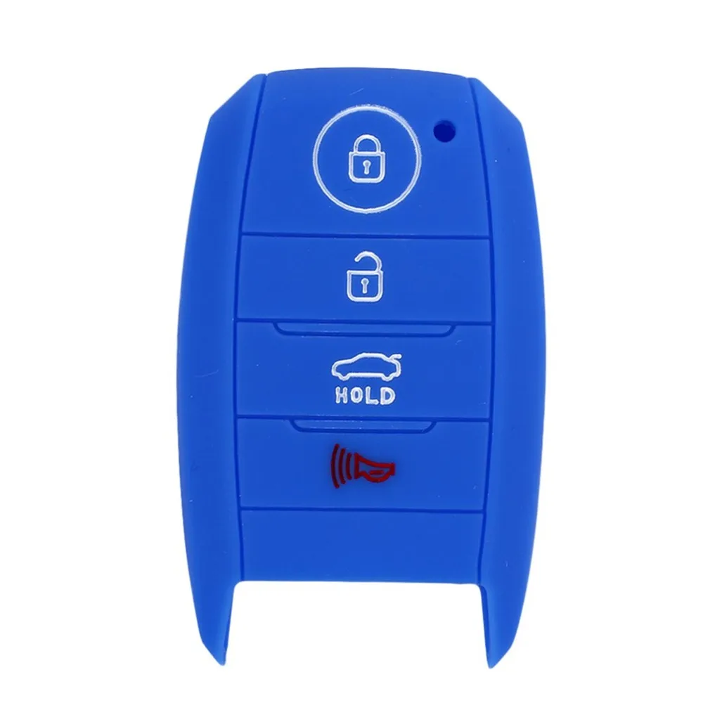 

Car remote control silicone case for Kia K3 smart 4 button red black Sea blue HOT