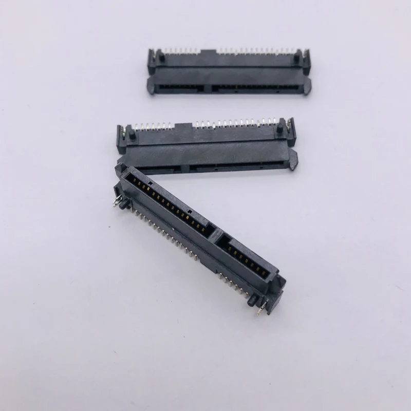 10 шт. разъем SATA fmale SMT 7P + 15P 22Pin 7 15 90 ° h4 2 мм для интерфейса жесткого диска 22pin