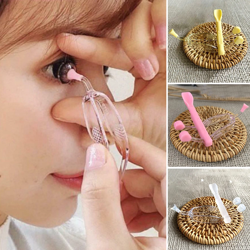 Elasticity Clean Inserter Remover Convenient No Harm Eyes Care Silicone Portable Soft Contact Lens Tool Kit Tweezers Suction