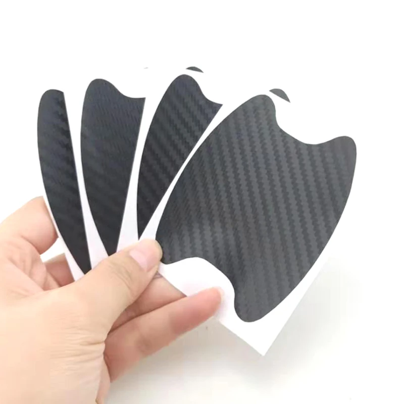 Наклейка на дверь автомобиля из углеродного волокна 4 шт./компл./набор устойчивые