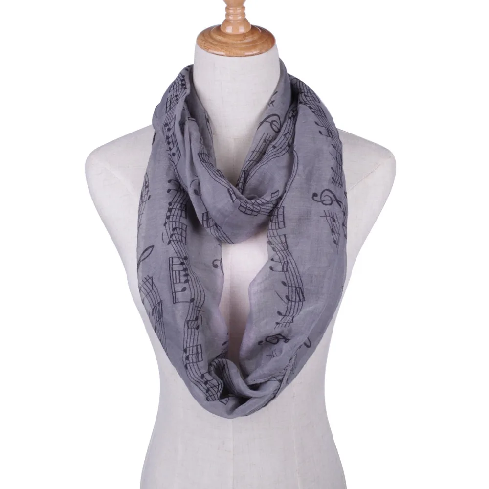 Шарф с принтом Музыка Infinity женский шарф Snood Foulard Дизайнерские шарфы|scarf thailand|scarf