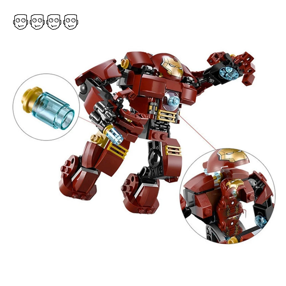 Decool 7110 Fit Marvel 76031 Супер Герои Мстители Халк Бастер Smash набор Железный человек мини фигурки 248 шт строительные блоки игрушки подарок
