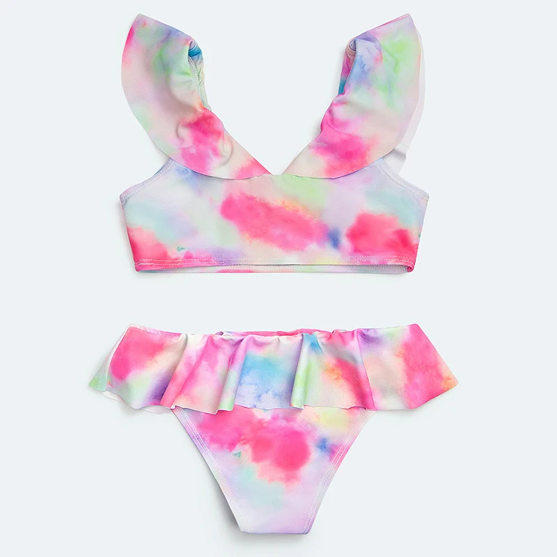 

Girls Swimwear 2021 Summer New Style Bikini Middle And Small Children Cute Beautiful Kids Swimwear For Girls Set Of Two Things