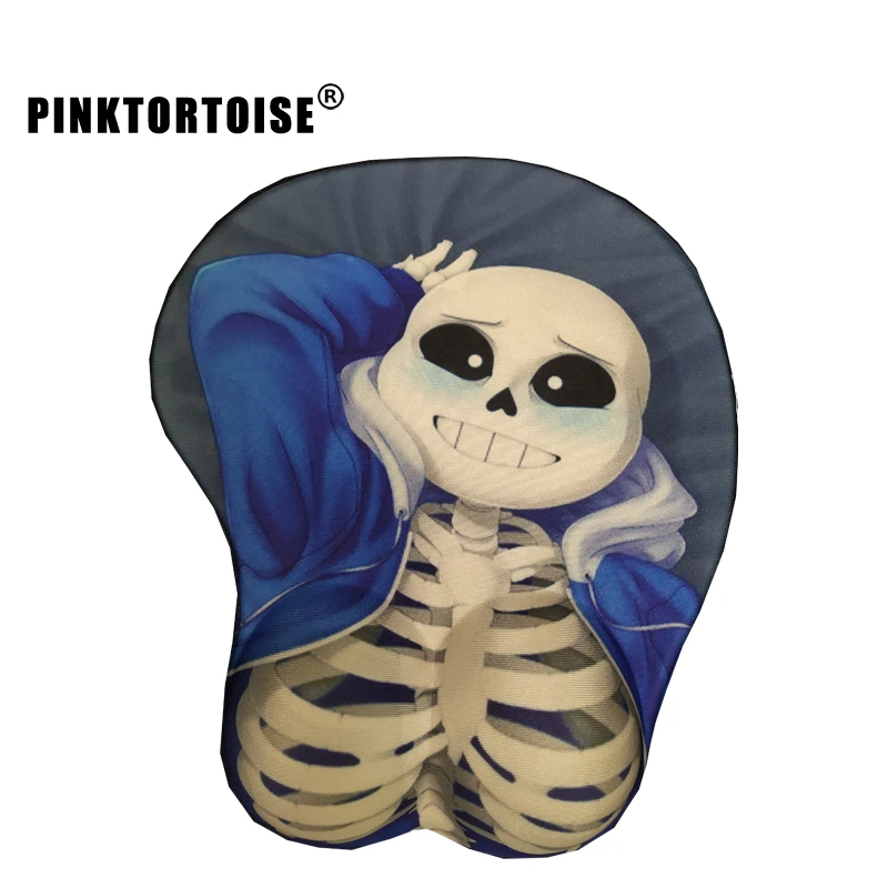 Коврик для мыши из аниме Sans Undertale косплея 3D коврик с мягкой грудью и подставкой