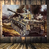 tiger tank armored car panzer ww ii wehrmacht arms poster flag banner wall art canvas painting tapestry stickers wall decor a4