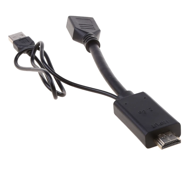 

4K USB Power ed Male к DP Display Port Female Converter Adapter Device to DP active USB power supply