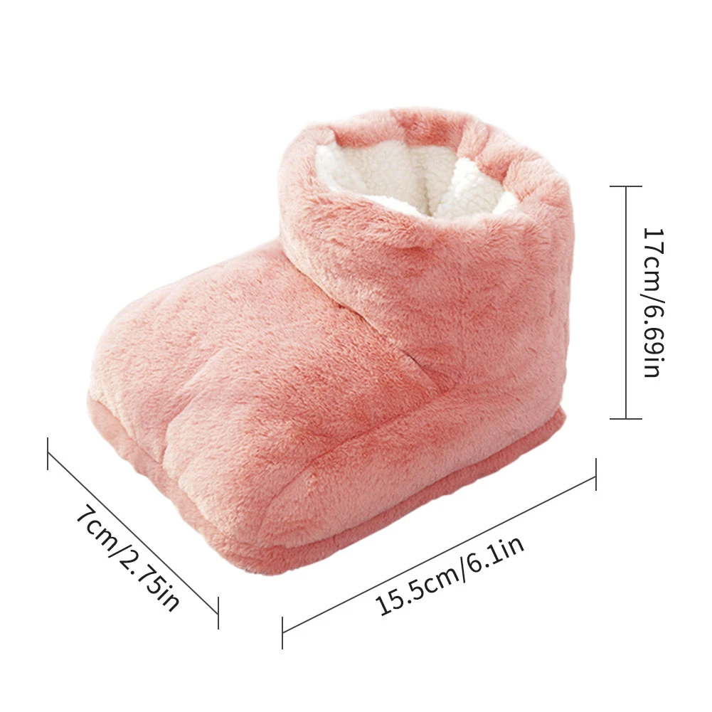 Электрический теплый коврик для ног теплые тапочки обуви шерстяной быстрой