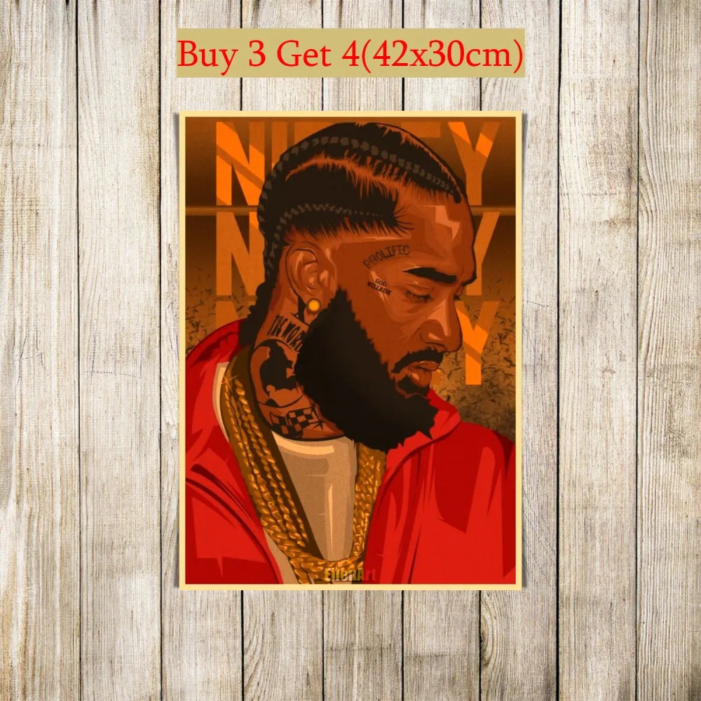 42 дизайна Rapper Nipsey оформление одежды Альтернативная абстрактная художественная