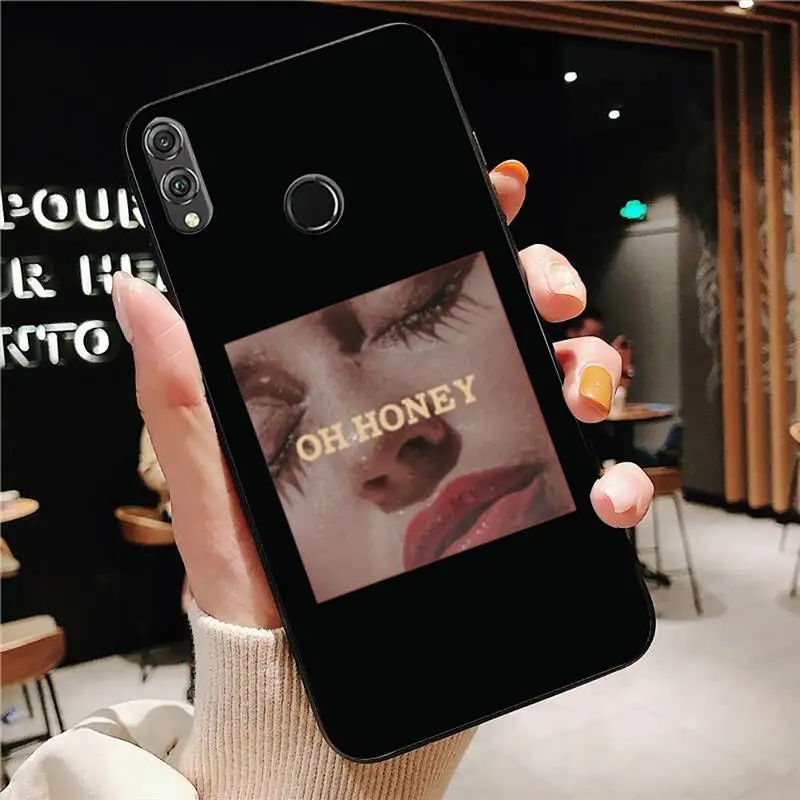 

Girl candy Vogue Phone Case Black For Huawei Mate10/30/30Pro/40/40Pro Enjoy10/10Plus/8Plus/9E Y6P/8S/9 Cases