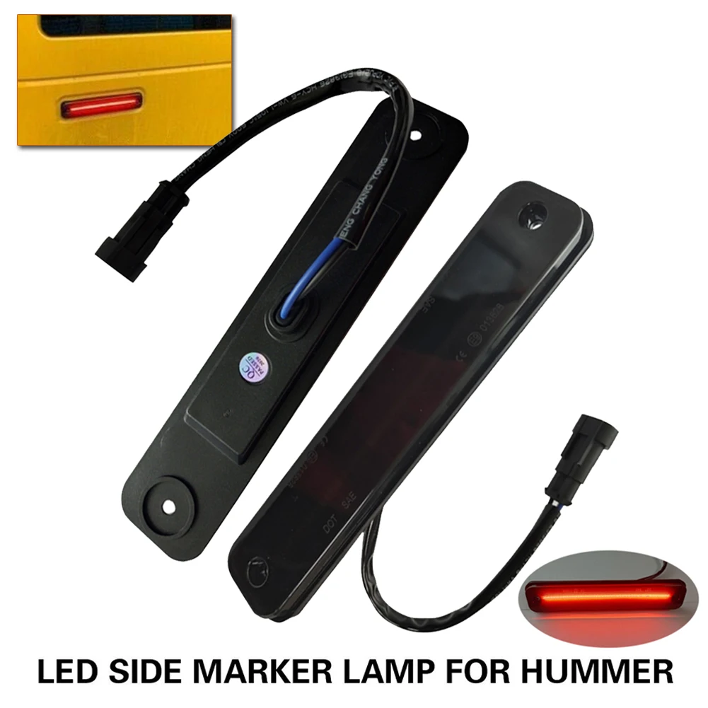 

1 set Smoked Lens IP67 waterproof LED Side Marker Signal Lamp Smoked Lens