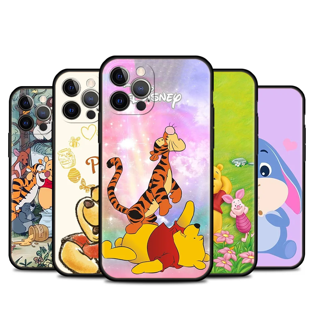 

Disney Protective Sheath For Apple iPhone 13 12 7 8 Plus Silicone Cases 12mini 12Pro 13mini 13Pro Max Soft Cover Winnie The Pooh