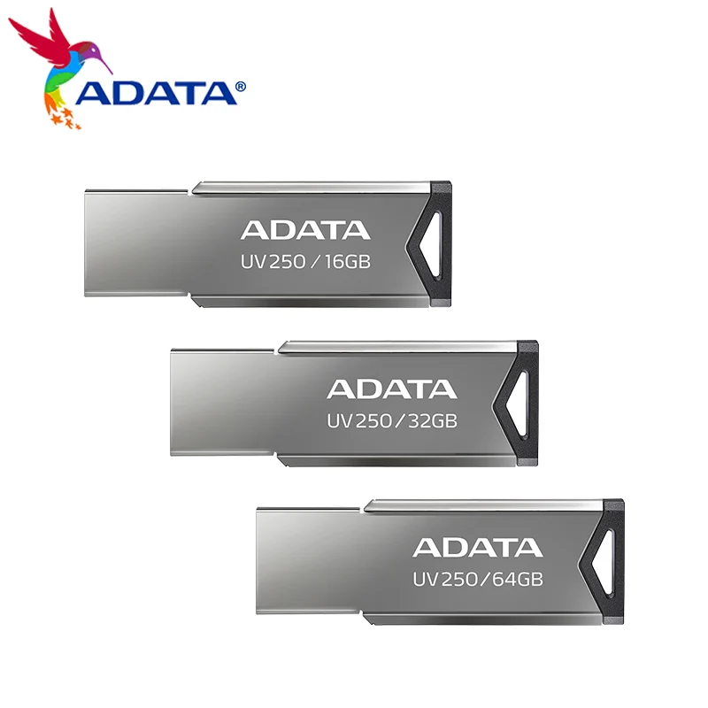 

ADATA UV250 USB Flash Drive 16GB 32GB 64GB Pen Drive U Disk High Speed Metal USB2.0 Pendrive Memory USB Stick for Computer