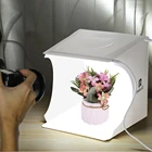Складной мини-фотобокс со светодиодной подсветкой PULUZ, 22,5 см, студийный диффузный софтбокс + светодиодный светильник для фотосъемки