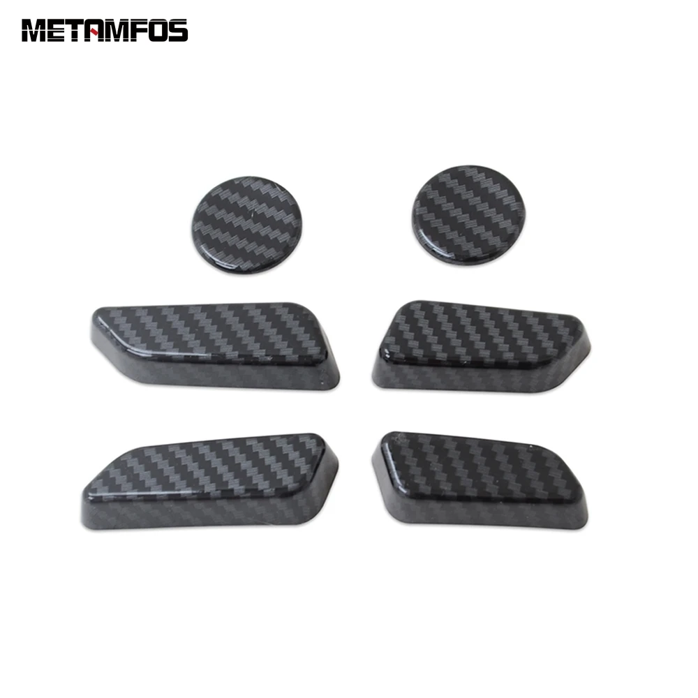 Накладка из углеродного волокна для Tesla Model 3 2018-2021 с кнопкой управления сиденьем