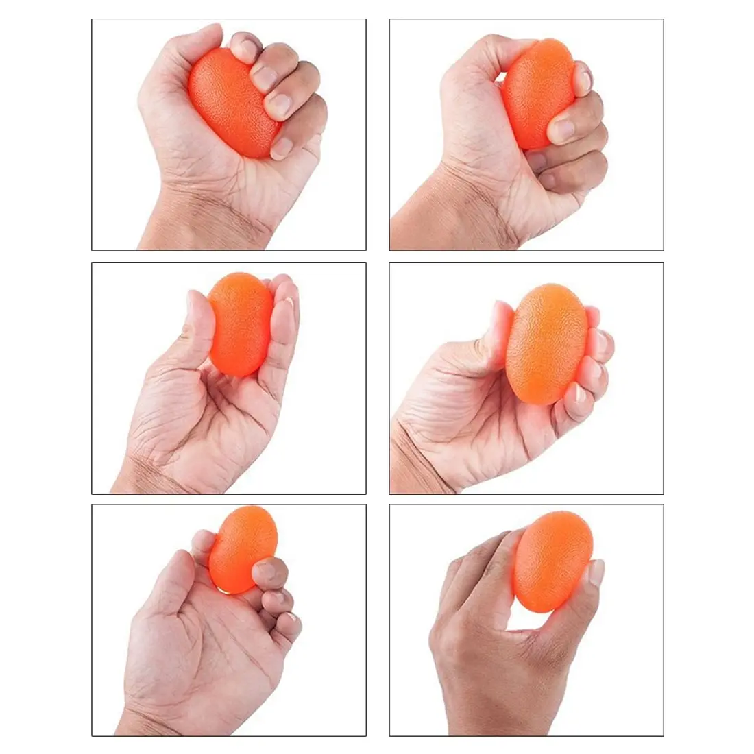 

Silica Gel Hand Grip Ball Egg Men Women Gym Fitness Finger Heavy Exerciser Strength Muscle Gripper Trainer