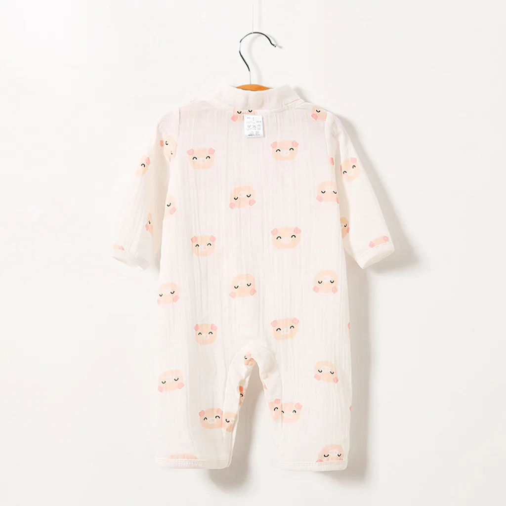 Трикотажный халат для новорожденных мальчиков и девочек цветочный Детский