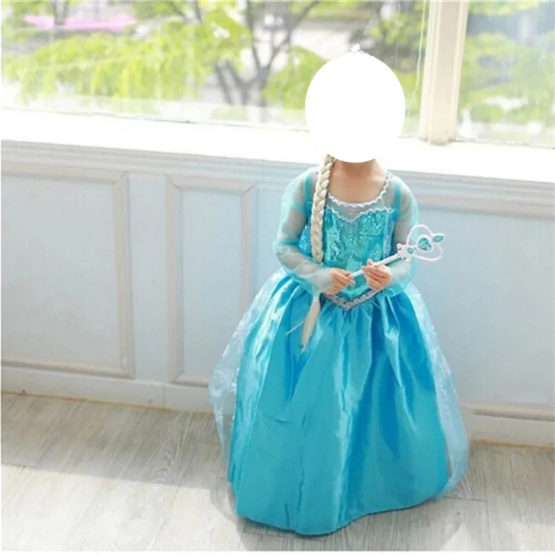 Летнее платье принцессы для девочек детские костюмы косплевечерние вечернее