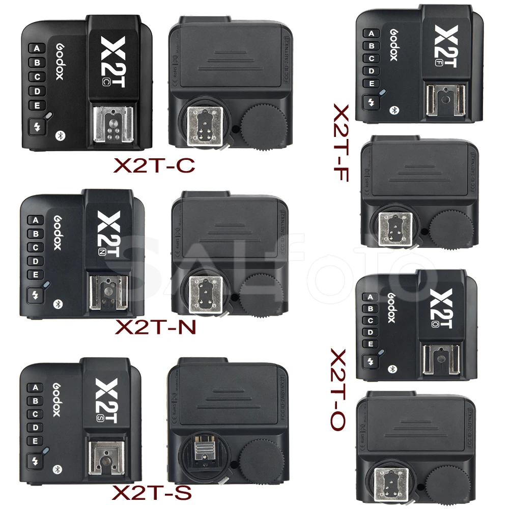 Godox X2T 2 4G ttl Беспроводной триггер для вспышки HSS 1/8000 передатчик C N S F O цифровой