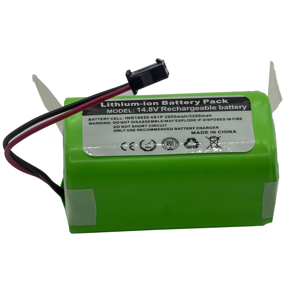NEW/14.8V 2600mah 3200Mah Lithium Battery For ILIFE A4 A4s V7 A6 V7s Plus Robot Vacuum Cleaner ILife 4S1P Full Capacity Li-Ion |