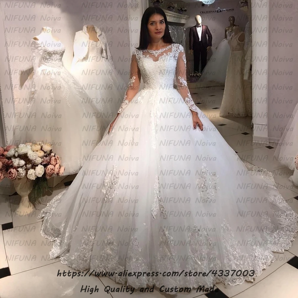 Gelinlik/кружевные свадебные платья с аппликацией Vestido Novia Винтажное бальное платье