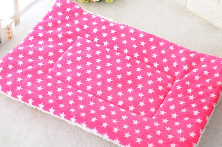Pink star 14 Стиль Коврик для собак зимние одеяла для домашних животных утолщаются теплые питомники 100*70 см кушетка для собак и кровати для домашних животных маленький средний большой коврик для собак мягкая подушка - Цвет: Pink star