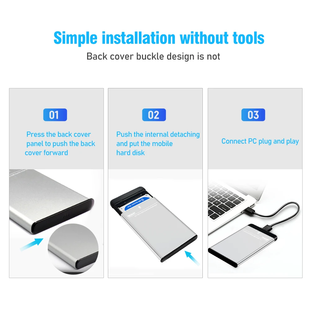 Zomy 2 5 ''чехол для SSD HDD SATA USB 3 0 внешний портативный корпус жесткого диска