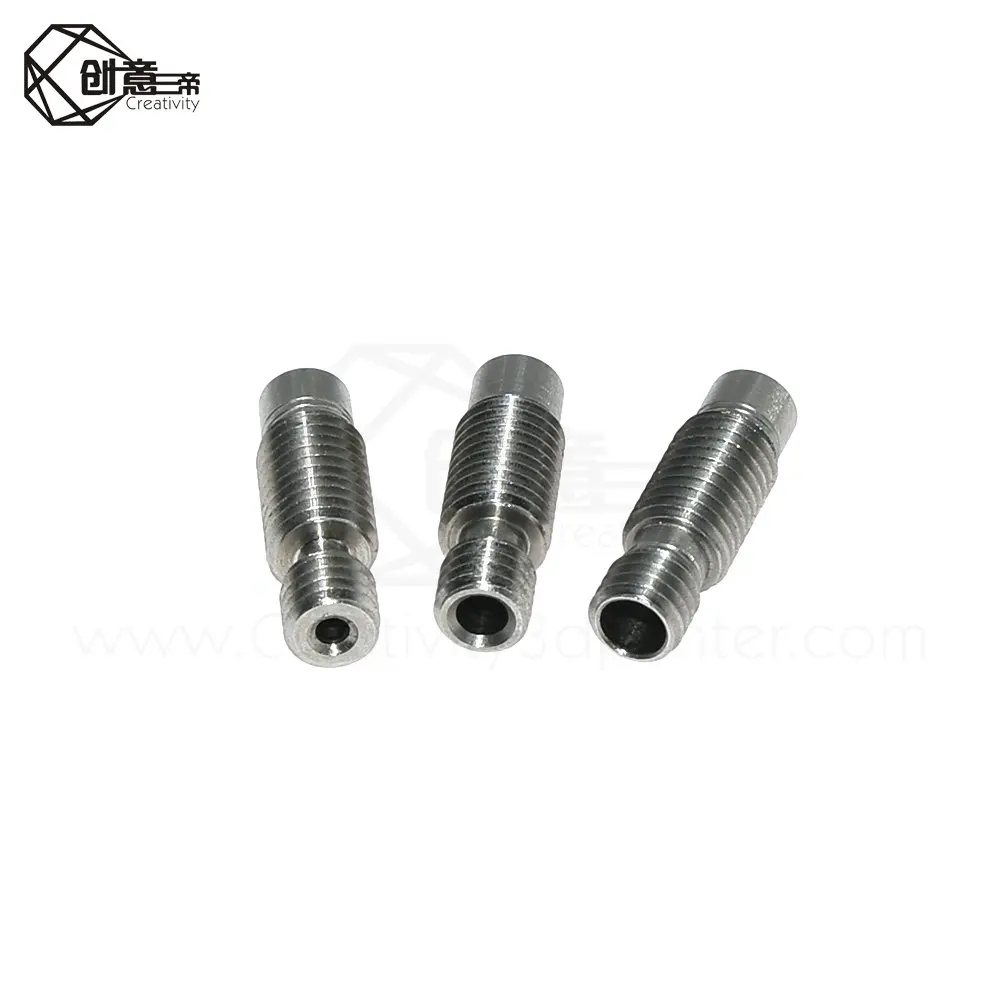 5 шт./лот деталь для 3D принтера V6 Remote Throat Heat Break Hotend M6 нити 1 75/3 0/4 мм горловина v6 из
