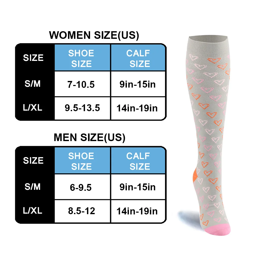 Compression Socks 6 Pairs Pet Set Men's and Women's Outdoor Sports Socks Running Cycling Socks Compression